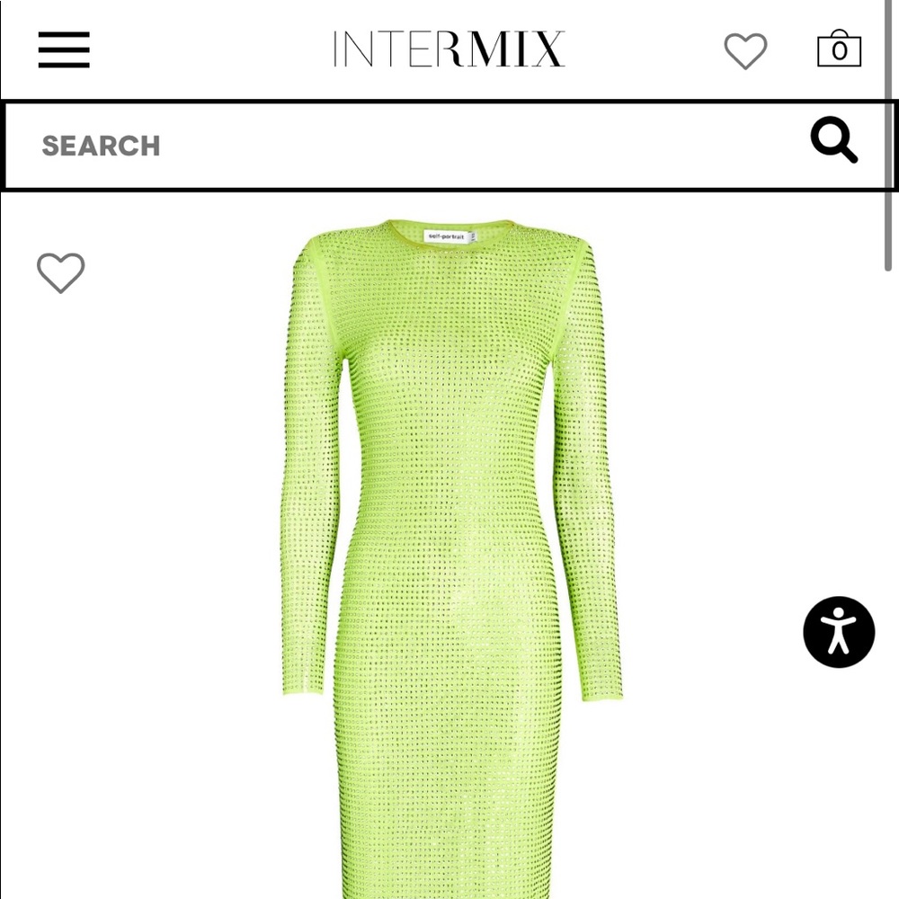 Intermix Self Portrait GG Crystal Embellished MIDI Dress